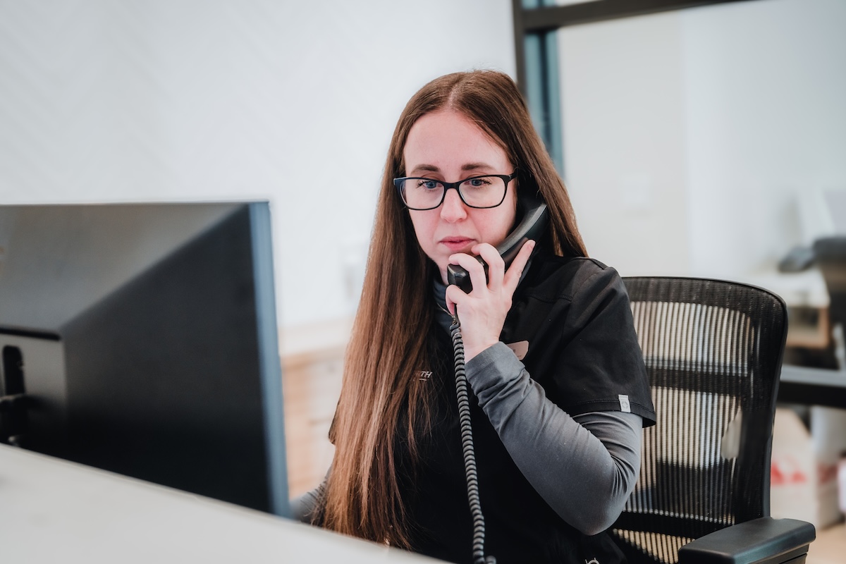 Receptionists greeting you at Longworth Dental Courtice