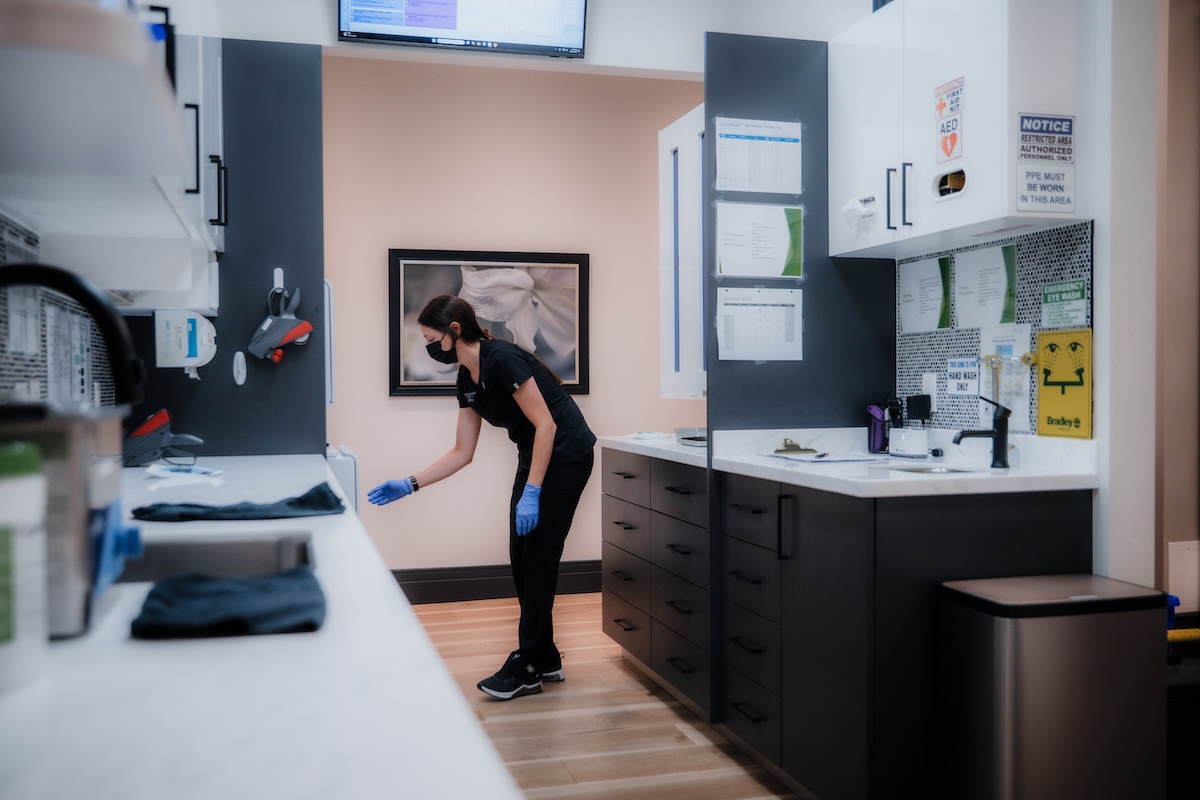 Sterilization area at Longworth Dental Courtice